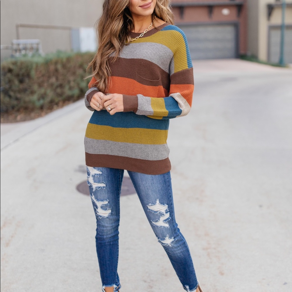 Summoning Fall Striped Sweater - Picture 3 of 14